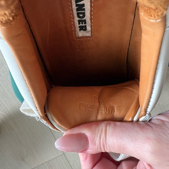 Jil Sander White Leather Platform Sneaker | Size 36 - Picture 6 of 9